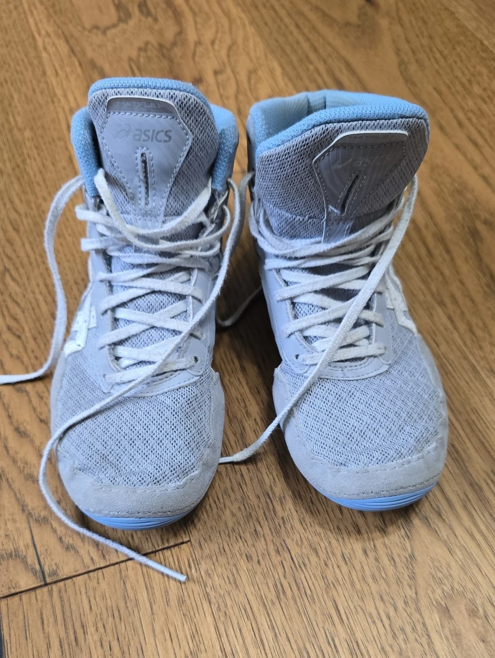 ASICS Matflex 7 Kids' Light Blue Wrestling Shoes